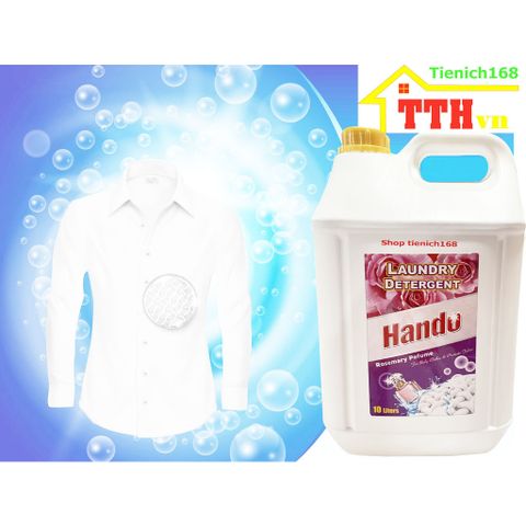 Nước Giặt Đậm Đặc HANDO 10L - Hương Rosemany Dịu Nhẹ, Tiết Kiệm Cho Gia Đình, Khách Sạn, Giặt Là Công Nghiệp