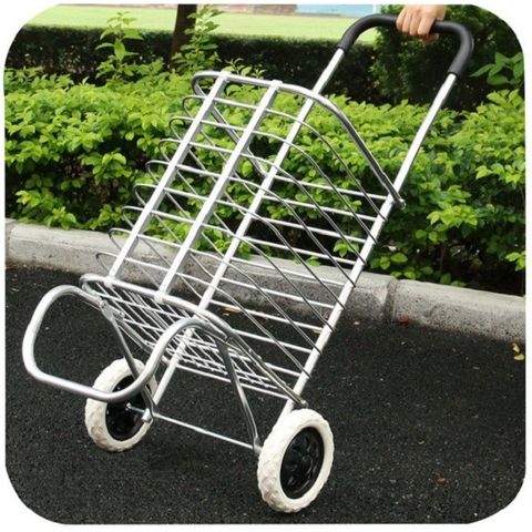 Xe Kéo Đi Chợ Đa Năng Gấp Gọn Inox 201 - Xe Đẩy Hàng Nhẹ, Thoải Mái, Tải Trọng 50kg, Hàng Chất Lượng Cao, Tiện Lợi Cho Mua Sắm
