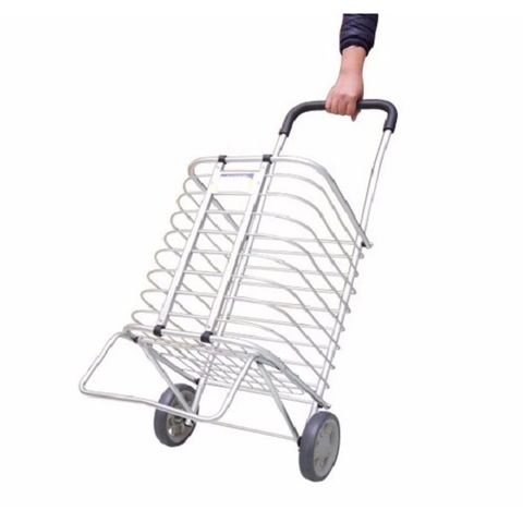 Xe Kéo Đi Chợ Đa Năng Gấp Gọn Inox 201 - Xe Đẩy Hàng Nhẹ, Thoải Mái, Tải Trọng 50kg, Hàng Chất Lượng Cao, Tiện Lợi Cho Mua Sắm