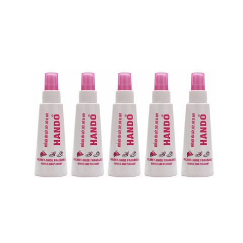 Combo 5 Chai Xịt Khử Mùi Hôi Giầy Dép & Mũ Bảo Hiểm Hando 120ml - Giải Pháp Thoáng Mát, Khử Khuẩn Hiệu Quả