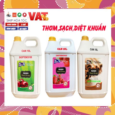 Nước Rửa Tay Khử Mùi Mr.Fresh 10L Hương Quế - Kháng Khuẩn, Sạch Nhẹ Dịu, Dùng cho Nhà Hàng, Khách Sạn, Bệnh Viện
