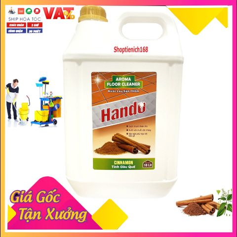 Nước Thơm Lau Sàn Hando 10L Hương Lavender - An Toàn, Diệt Khuẩn, Cho Nhà Hàng & Vệ Sinh Công Nghiệp