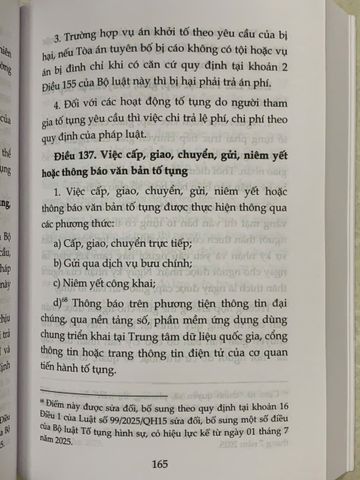 Bộ Luật Tố Tụng Hình Sự 2015 - Cập Nhật 2021, 2024, 2025 - Sách Luật Cơ Bản cho Điều Tra và Truy Tố tại Việt Nam