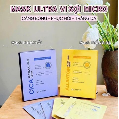 [Công ty] Mặt nạ vải vi sợi phục hồi, dịu da Kyung Lab Cica Ultra Calming Mask 30ml (1 miếng)