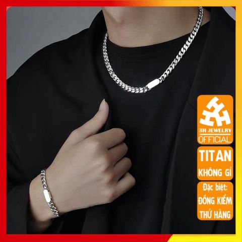 Dây Chuyền Nam Titan Cao Cấp - Phong Cách Hiphop Cá Tính, Chống Gỉ và Trầy Xước - Trang Sức Thời Trang Nam Đẳng Cấp