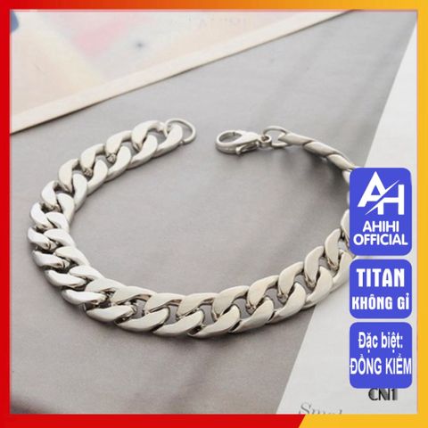 Lắc Tay Nam Titan Cao Cấp - Thiết Kế Nam Tính, Bền Bỉ, Không Gỉ, Phụ Kiện Thời Trang Sang Trọng Cho Phái Mạnh