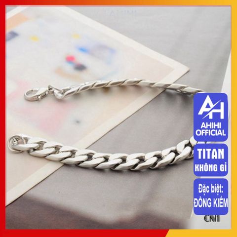 Lắc Tay Nam Titan Cao Cấp - Thiết Kế Nam Tính, Bền Bỉ, Không Gỉ, Phụ Kiện Thời Trang Sang Trọng Cho Phái Mạnh