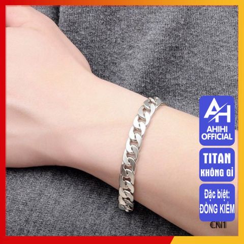 Lắc Tay Nam Titan Cao Cấp - Thiết Kế Nam Tính, Bền Bỉ, Không Gỉ, Phụ Kiện Thời Trang Sang Trọng Cho Phái Mạnh