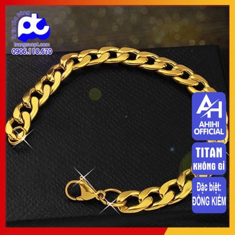 Lắc Tay Nam Titan Cao Cấp - Thiết Kế Nam Tính, Bền Bỉ, Không Gỉ, Phụ Kiện Thời Trang Sang Trọng Cho Phái Mạnh