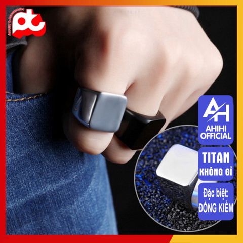 Nhẫn Titan Nam Cao Cấp - Thiết Kế Mạnh Mẽ Đẳng Cấp, Chống Gỉ Sét, Phụ Kiện Thời Trang Nam Thanh Lịch, Quà Tặng Ý Nghĩa