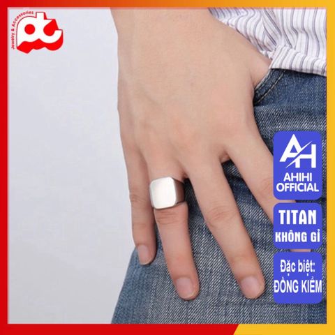 Nhẫn Titan Nam Cao Cấp - Thiết Kế Mạnh Mẽ Đẳng Cấp, Chống Gỉ Sét, Phụ Kiện Thời Trang Nam Thanh Lịch, Quà Tặng Ý Nghĩa