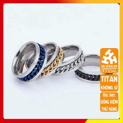 Nhẫn Titan Cao Cấp Nam Nữ - Thiết Kế Đẳng Cấp, Chống Gỉ, Không Kích Ứng - Phụ Kiện Thời Trang Thép Không Gỉ