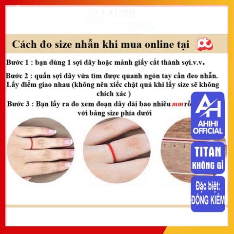Nhẫn Titan Cao Cấp Nam Nữ - Thiết Kế Đẳng Cấp, Chống Gỉ, Không Kích Ứng - Phụ Kiện Thời Trang Thép Không Gỉ