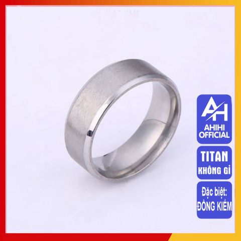 Nhẫn Titan Nam Cao Cấp - Thiết Kế Nam Tính, Chống Gỉ, Chống Trầy, Phụ Kiện Thời Trang Hiện Đại từ 3H JEWELRY