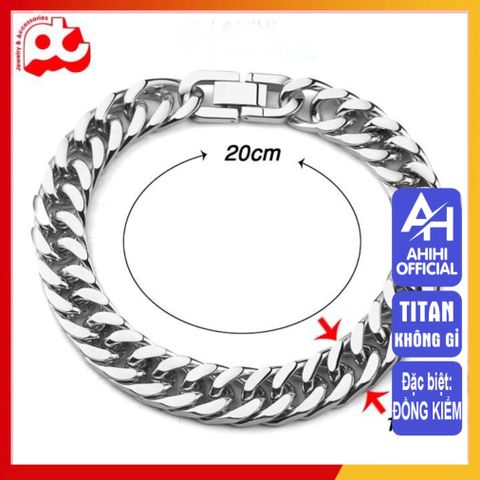 Lắc Tay Titan Cao Cấp Nam Nữ - Thiết Kế Mạnh Mẽ, Bền Bỉ Không Gỉ, Phong Cách Thời Trang Đẳng Cấp, Màu Vàng Sang Trọng 10mm