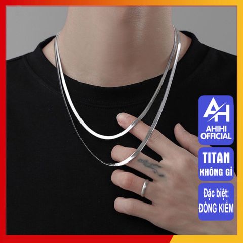 Dây Chuyền Titan Cao Cấp Nam Nữ - Phong Cách Mạnh Mẽ, Chống Gỉ Sét và Trầy Xước - Trang Sức Thời Trang Đẳng Cấp 4mm