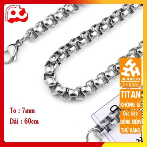 Dây Chuyền Nam Titan Cao Cấp - Phong Cách Mạnh Mẽ, Không Gỉ, An Toàn Cho Da - Trang Sức Đẳng Cấp Nam Mới Nhất 2023