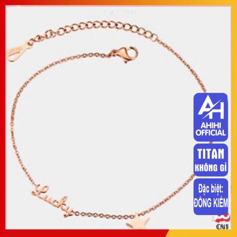 Lắc Chân Nữ Titan Cao Cấp - Sang Trọng, Không Gỉ, Thiết Kế Thanh Lịch, Phụ Kiện Thời Trang Duyên Dáng, Tặng Quà Hoàn Hảo