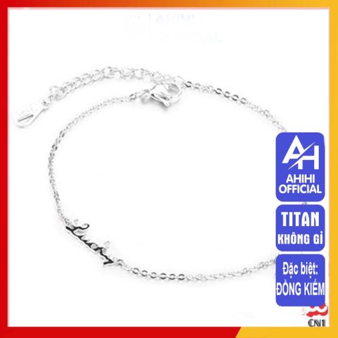Lắc Chân Nữ Titan Cao Cấp - Sang Trọng, Không Gỉ, Thiết Kế Thanh Lịch, Phụ Kiện Thời Trang Duyên Dáng, Tặng Quà Hoàn Hảo