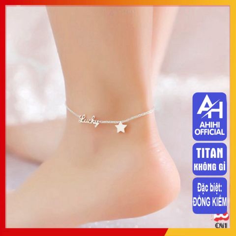 Lắc Chân Nữ Titan Cao Cấp - Sang Trọng, Không Gỉ, Thiết Kế Thanh Lịch, Phụ Kiện Thời Trang Duyên Dáng, Tặng Quà Hoàn Hảo