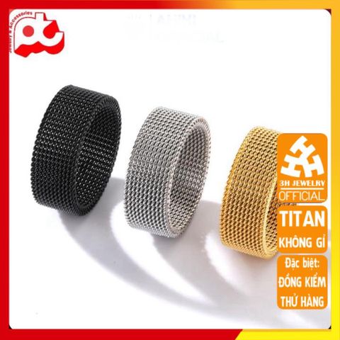 Nhẫn Titan Cao Cấp Nam Nữ - Phong Cách Hiện Đại, Chống Gỉ, Chống Trầy Xước - Trang Sức Unisex Mạnh Mẽ, Sang Trọng