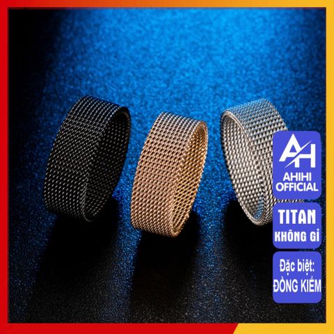 Nhẫn Titan Cao Cấp Nam Nữ - Phong Cách Hiện Đại, Chống Gỉ, Chống Trầy Xước - Trang Sức Unisex Mạnh Mẽ, Sang Trọng