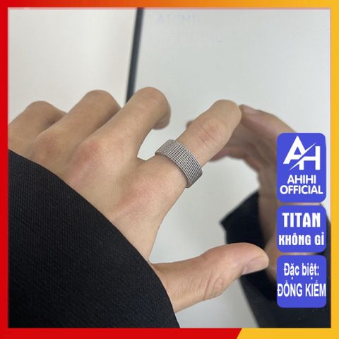 Nhẫn Titan Cao Cấp Nam Nữ - Phong Cách Hiện Đại, Chống Gỉ, Chống Trầy Xước - Trang Sức Unisex Mạnh Mẽ, Sang Trọng