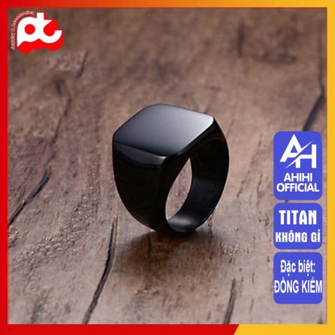 Nhẫn Nam Titan Cao Cấp - Phong Cách Mạnh Mẽ, Hiện Đại, Chống Gỉ, An Toàn Cho Da - Quà Tặng Đặc Biệt Cho Nam
