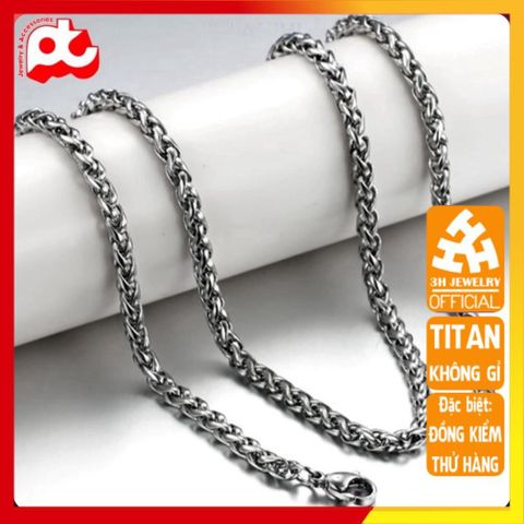Dây Chuyền Nam Titan Cao Cấp - Phong Cách Mạnh Mẽ và Đẳng Cấp, Chất Liệu Không Gỉ, An Toàn Cho Da, Phù Hợp Mọi Trang Phục