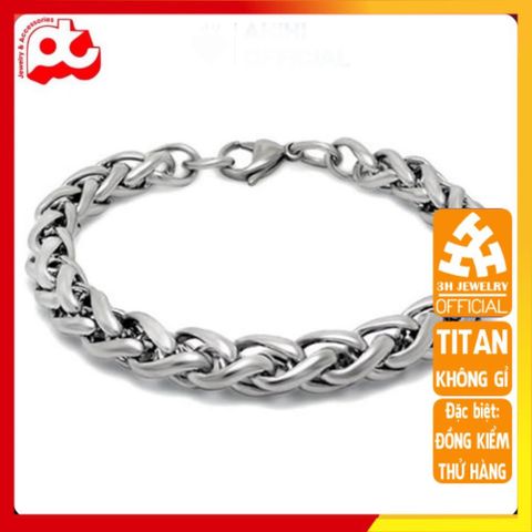Lắc Tay Nam Titan Cao Cấp Sang Trọng - Phong Cách Mạnh Mẽ, Bền Bỉ, Không Gỉ, Quà Tặng Đẳng Cấp cho Phái Mạnh