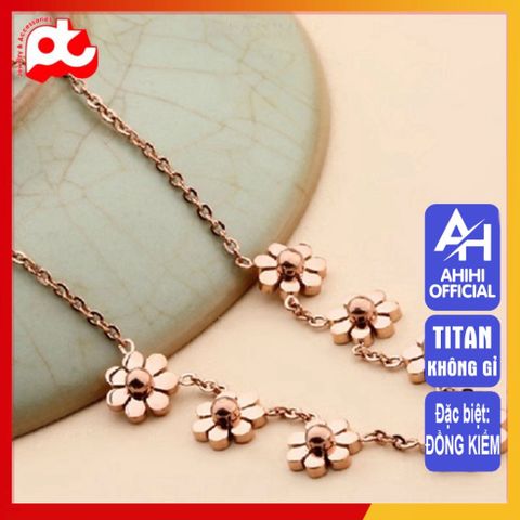 Dây Chuyền Nữ Titan Cao Cấp - Sang Trọng, Tinh Tế, Kháng Oxy Hóa, Không Đen, An Toàn Cho Da - Phụ Kiện Thời Trang Nữ 3H JEWELRY