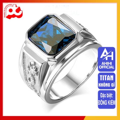 Nhẫn Nam Titan Cao Cấp - Kiểu Chạm Rồng 2 Bên, Trang Sức Thời Trang Đẹp, Không Gỉ, Phụ Kiện Nam Sang Trọng