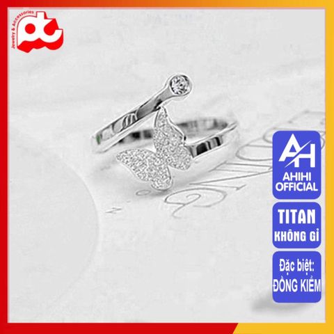 Nhẫn Nữ Titan Cao Cấp - Thiết Kế Thanh Lịch, Không Gỉ, Đa Dạng Màu Sắc, Phù Hợp Mọi Phong Cách Thời Trang