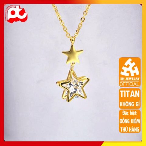 Dây Chuyền Nữ Titan Cao Cấp - Thiết Kế Tinh Tế, Sang Trọng Chống Gỉ và Trầy Xước - Trang Sức Phụ Kiện Thời Trang Nữ