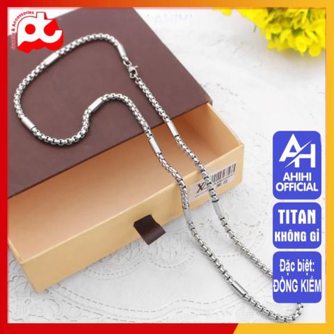 Dây Chuyền Nam Titan Cao Cấp - Phong Cách Mạnh Mẽ, Đẳng Cấp Với Thiết Kế Hiện Đại, Chống Trầy Xước, Quà Tặng Ý Nghĩa 3H JEWELRY