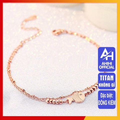 Lắc Chân Nữ Titan Cao Cấp - Thiết Kế Sang Trọng, Không Gỉ, An Toàn Cho Da, Dành Cho Phong Cách Thời Trang Nữ