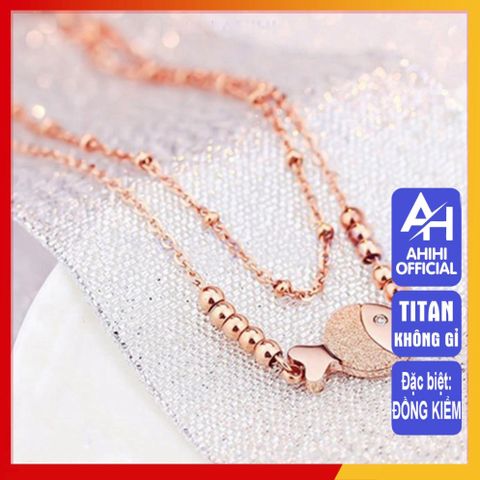 Lắc Chân Nữ Titan Cao Cấp - Thiết Kế Sang Trọng, Không Gỉ, An Toàn Cho Da, Dành Cho Phong Cách Thời Trang Nữ