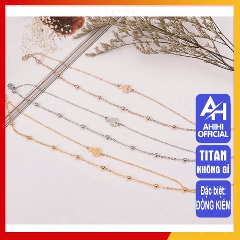 Lắc Chân Nữ Titan Cao Cấp - Thiết Kế Sang Trọng, Không Gỉ, An Toàn Cho Da, Dành Cho Phong Cách Thời Trang Nữ