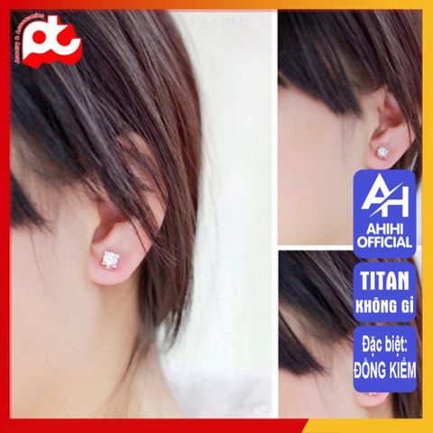 Bông Tai Nữ Titan Cao Cấp - Thanh Lịch, Bền Bỉ, Không Đen, An Toàn Cho Da, Nhiều Màu Sắc Sang Trọng - Quà Tặng Ý Nghĩa