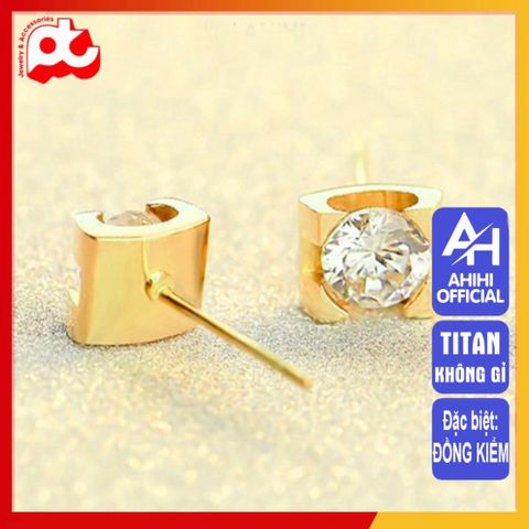 Bông Tai Nữ Titan Cao Cấp - Thanh Lịch, Bền Bỉ, Không Đen, An Toàn Cho Da, Nhiều Màu Sắc Sang Trọng - Quà Tặng Ý Nghĩa