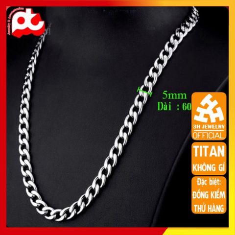 Dây Chuyền Nam Titan Cao Cấp - Phong Cách Đẳng Cấp, Sang Trọng, Chất Liệu Nhẹ Và Bền, Quà Tặng Ý Nghĩa Cho Phái Mạnh