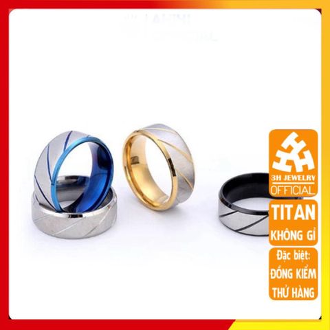 Nhẫn Nam Titan Cao Cấp - Thiết Kế Đẳng Cấp, Bền Bỉ, Không Gỉ, Phụ Kiện Thời Trang Nam Tiêu Biểu, Quà Tặng Ý Nghĩa