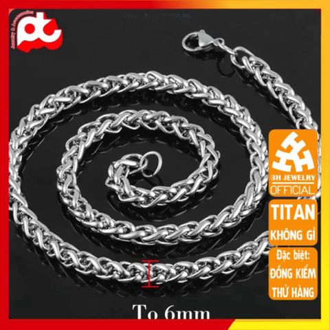 Dây Chuyền Nam Titan Cao Cấp - Phong Cách Mạnh Mẽ, Thời Trang Nhiều Kiểu Dáng, Chất Liệu Không Gỉ, An Toàn Cho Da