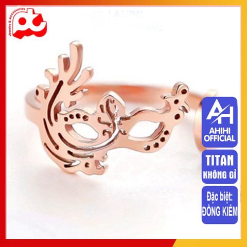 Nhẫn Nữ Titan Cao Cấp - Thiết Kế Thanh Lịch, Chống Gỉ, Điều Chỉnh Size, Phụ Kiện Thời Trang Sang Trọng cho Phái Đẹp
