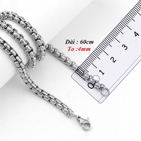 Dây Chuyền Nam Titan Cao Cấp - Dây Xích Sang Trọng Đẳng Cấp, Chống Gỉ Sét, Phụ Kiện Thời Trang Nam Chất Lượng