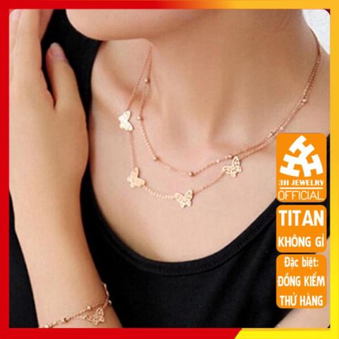 Dây Chuyền Nữ Titan Cao Cấp - Thiết Kế Tinh Tế, Sang Trọng, Chống Trầy Xước, An Toàn Cho Da - Quà Tặng Lý Tưởng Cho Phái Đẹp