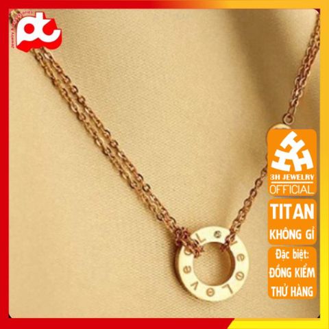 Dây Chuyền Nữ Titan Cao Cấp Sang Trọng - Thiết Kế Tinh Tế, Không Gỉ, An Toàn cho Da - Phụ Kiện Thời Trang Nữ 3H JEWELRY