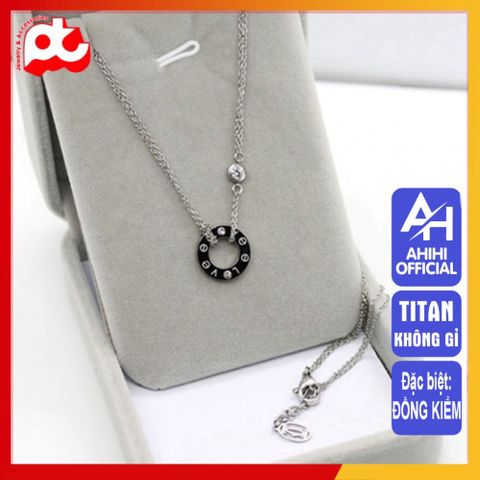 Dây Chuyền Nữ Titan Cao Cấp Sang Trọng - Thiết Kế Tinh Tế, Không Gỉ, An Toàn cho Da - Phụ Kiện Thời Trang Nữ 3H JEWELRY