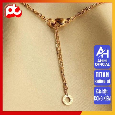 Dây Chuyền Nữ Titan Cao Cấp Sang Trọng - Thiết Kế Tinh Tế, Không Gỉ, An Toàn cho Da - Phụ Kiện Thời Trang Nữ 3H JEWELRY