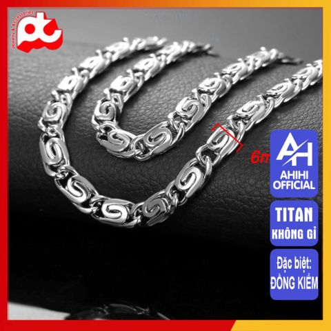 Dây Chuyền Nam Titan Cao Cấp 6mm - Phong Cách Mạnh Mẽ, Đẳng Cấp, Không Gỉ, An Toàn cho Da - Trang Sức Nam Thời Trang